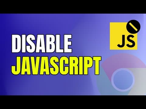 How to Disable JavaScript in Google Chrome
